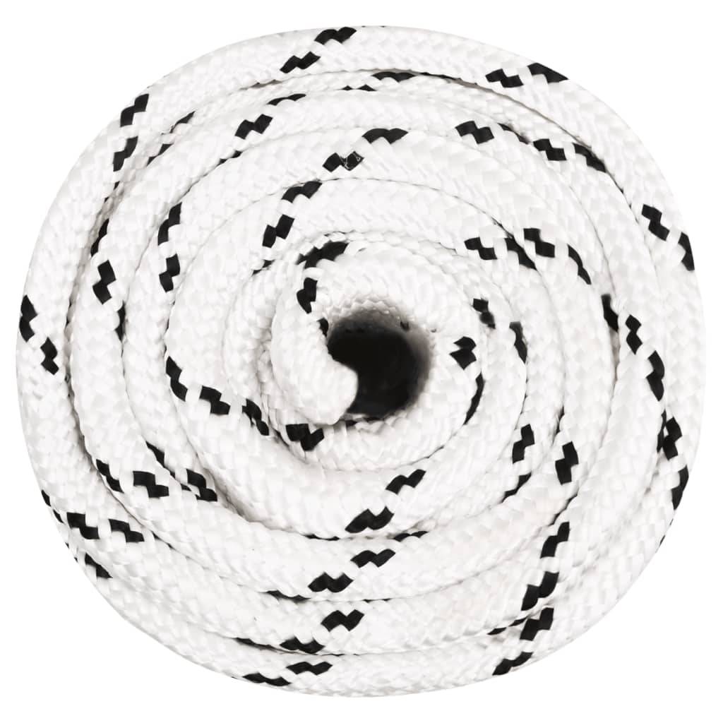 vidaXL Arbeitsseil Weiß 16 mm 100 m Polyester