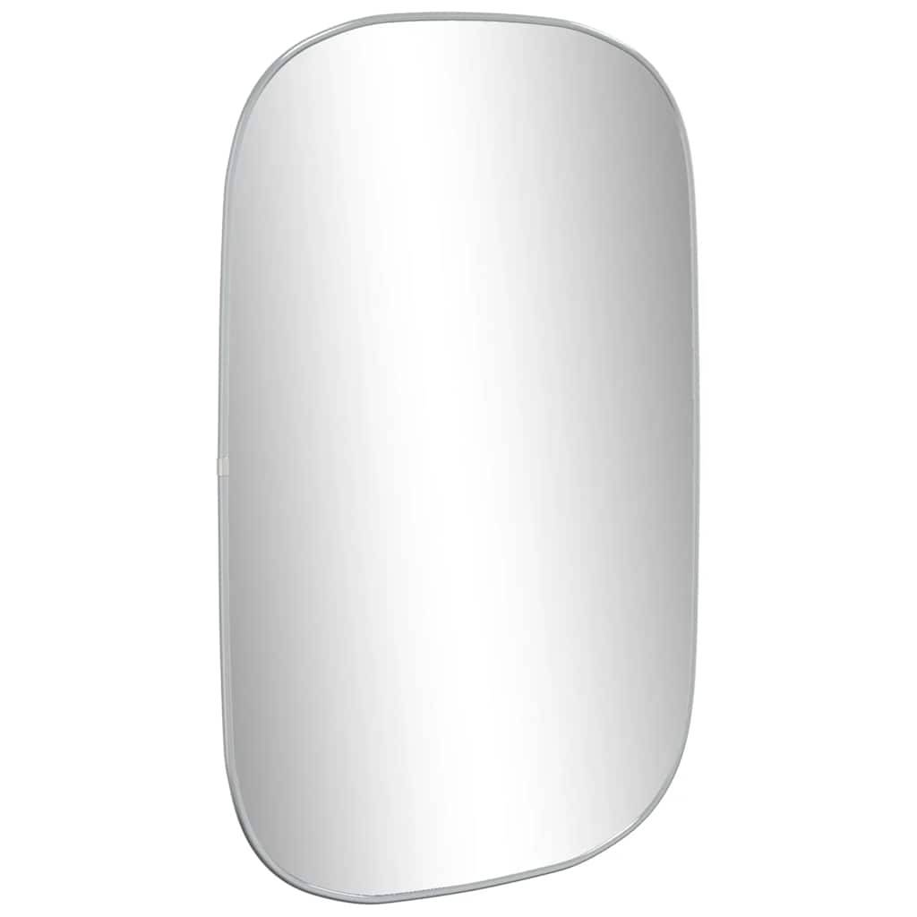 vidaXL Wandspiegel Silbern 80x50 cm