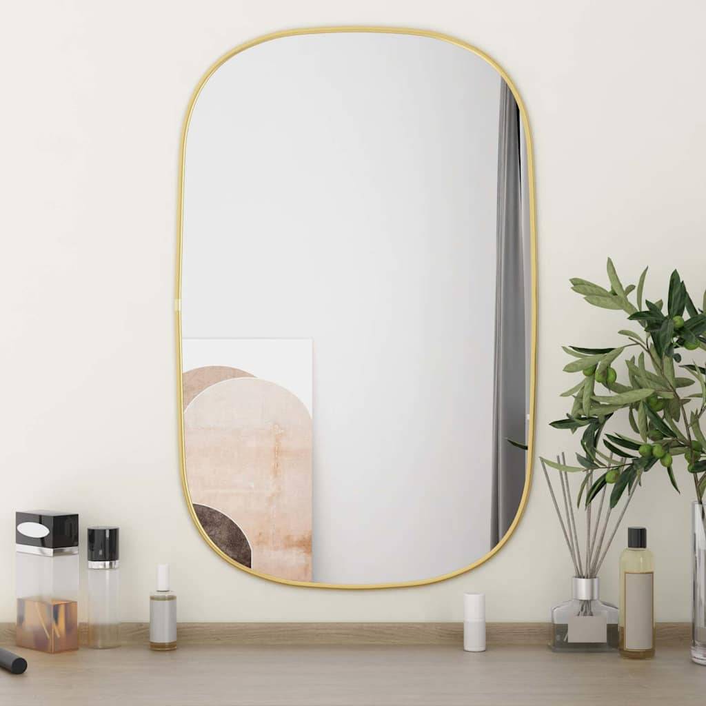 vidaXL Wandspiegel Golden 70x45 cm