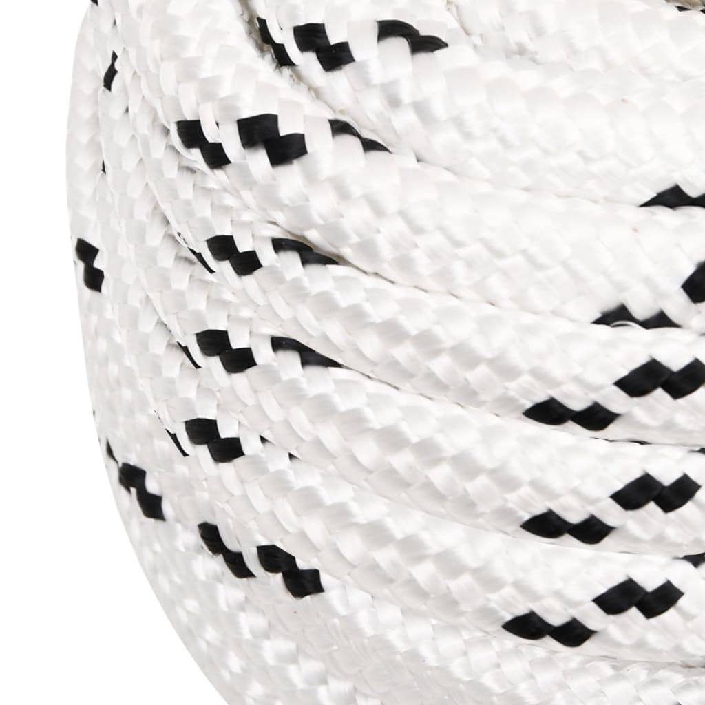 vidaXL Arbeitsseil Weiß 20 mm 25 m Polyester