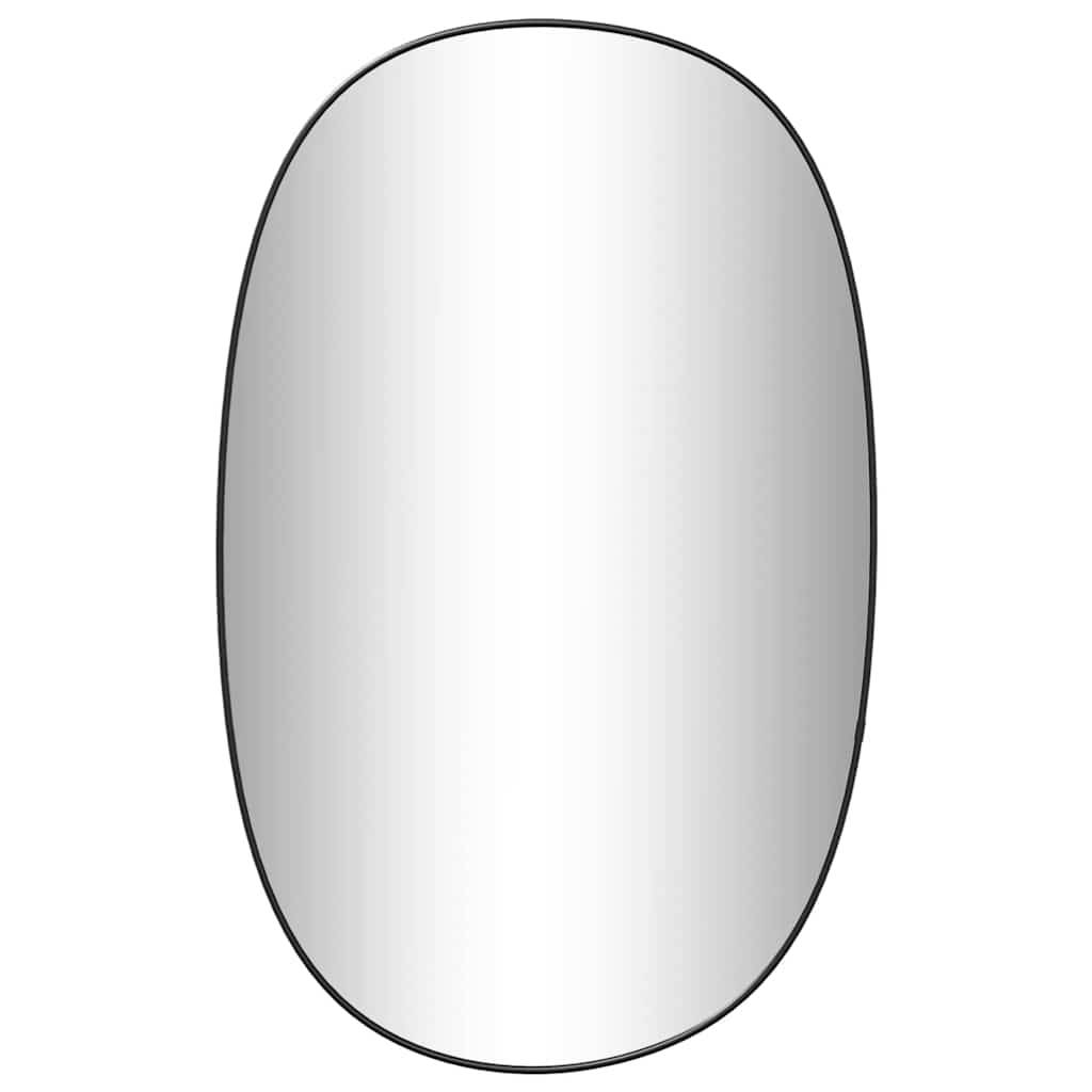 vidaXL Wandspiegel Schwarz 70x45 cm