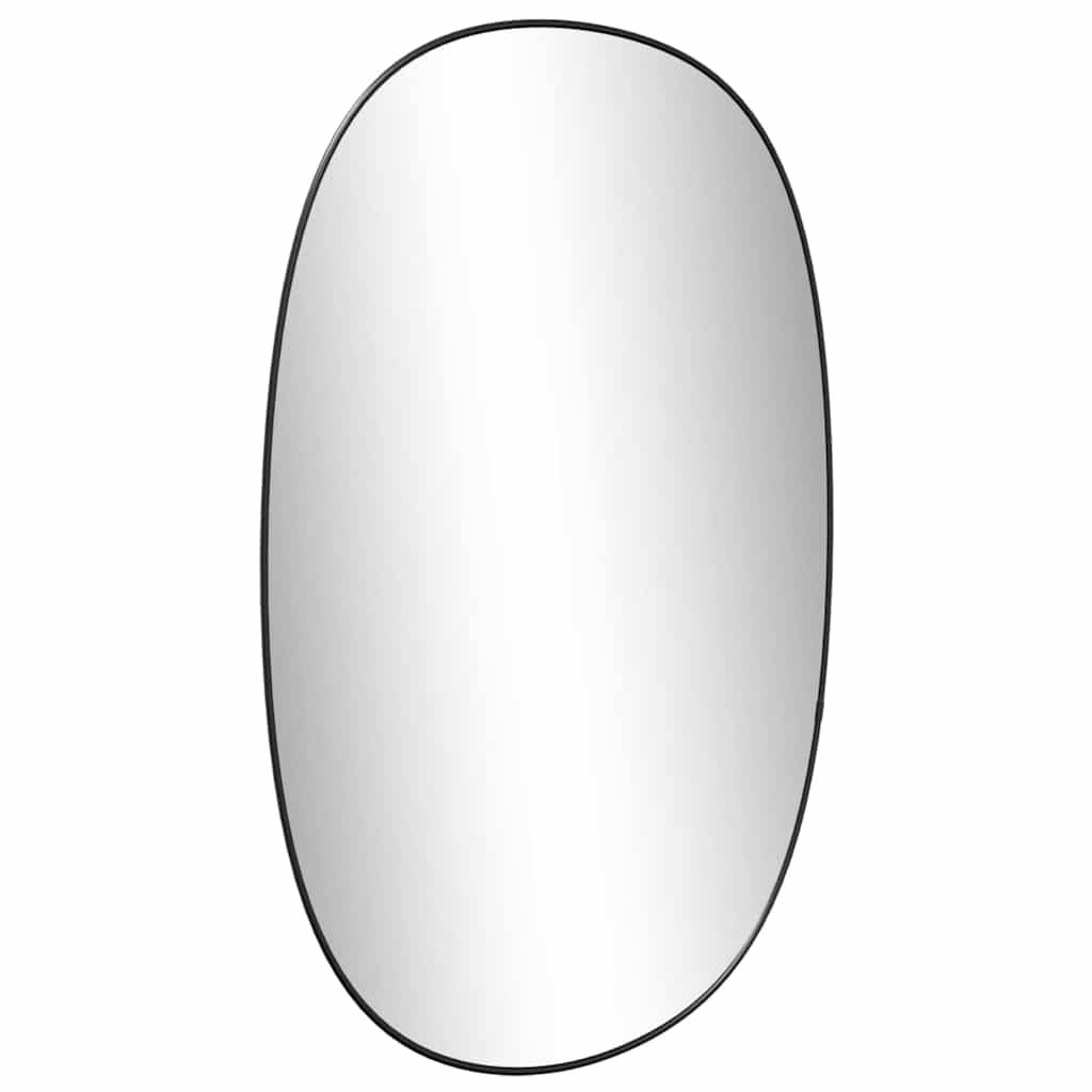 vidaXL Wandspiegel Schwarz 70x45 cm