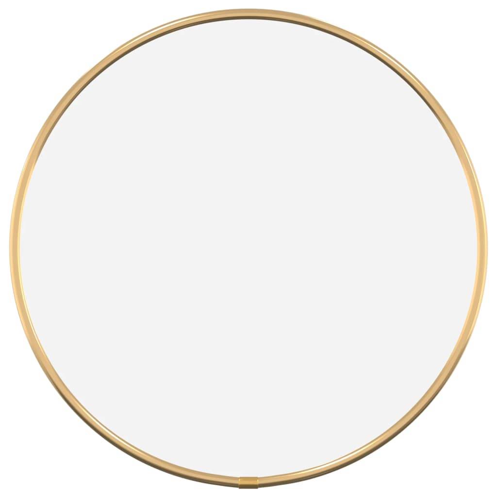 vidaXL Wandspiegel Golden Ø 30 cm Rund