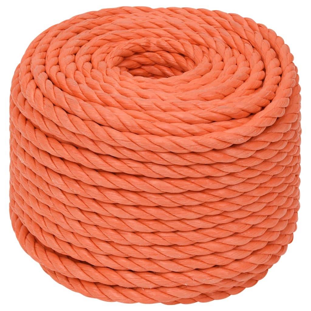 vidaXL Arbeitsseil Orange 12 mm 25 m Polypropylen