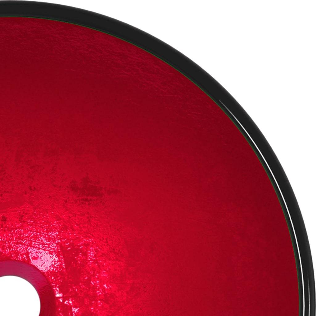 vidaXL Waschbecken Hartglas 42x14 cm Rot