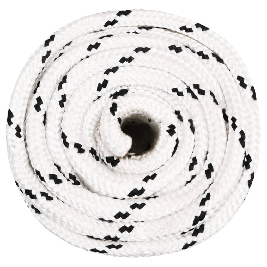 vidaXL Arbeitsseil Weiß 20 mm 25 m Polyester