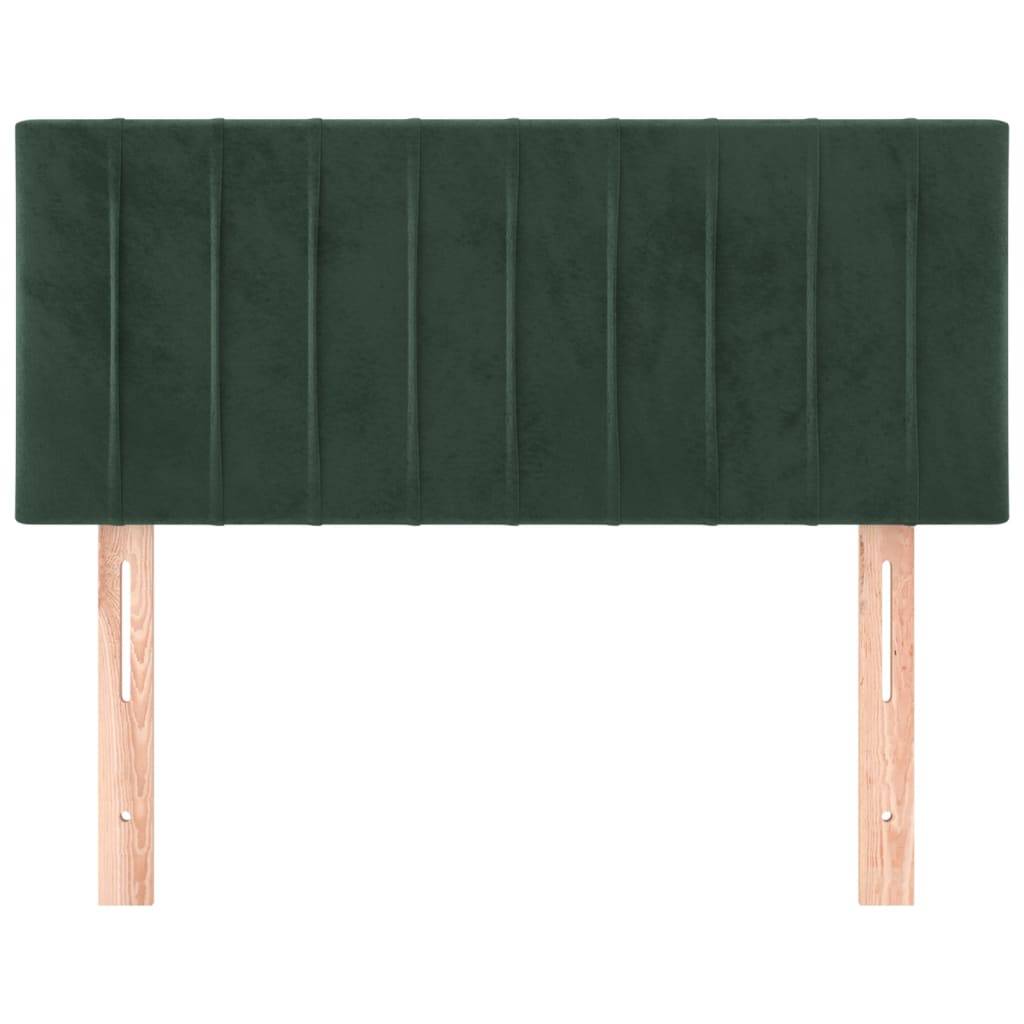 vidaXL Kopfteil Dunkelgrün 100x5x78/88 cm Samt