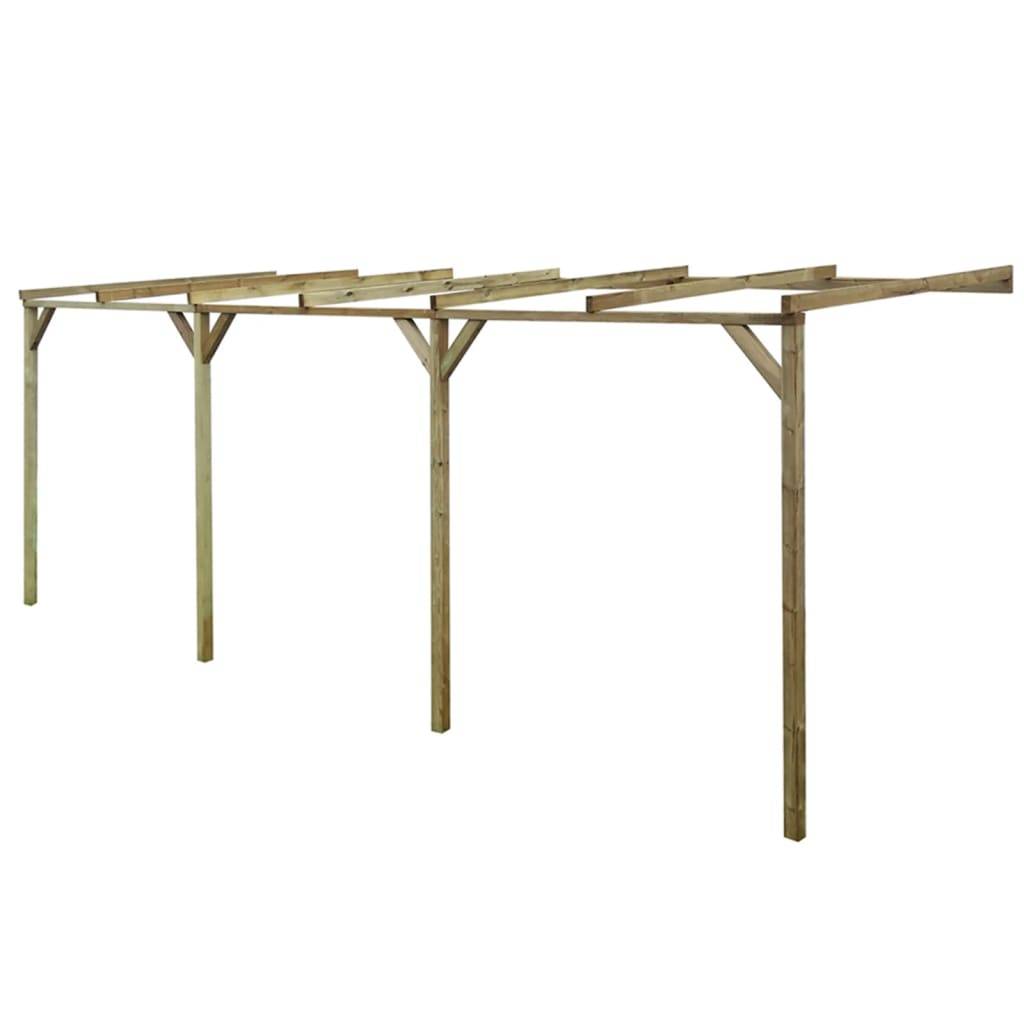 vidaXL Anlehn-Pergola B-Ware 2x6x2,2 m Massivholz Kiefer Imprägniert
