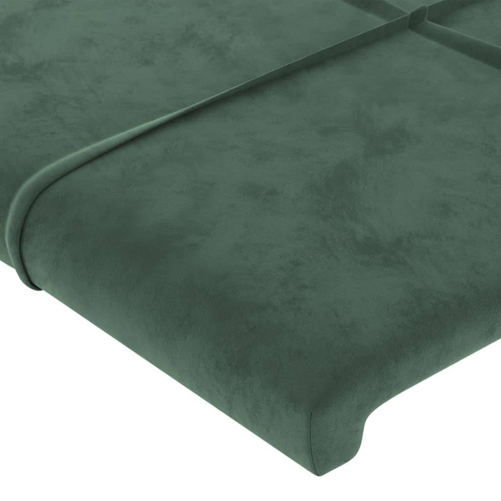 vidaXL Kopfteil Dunkelgrün 80x5x78/88 cm Samt