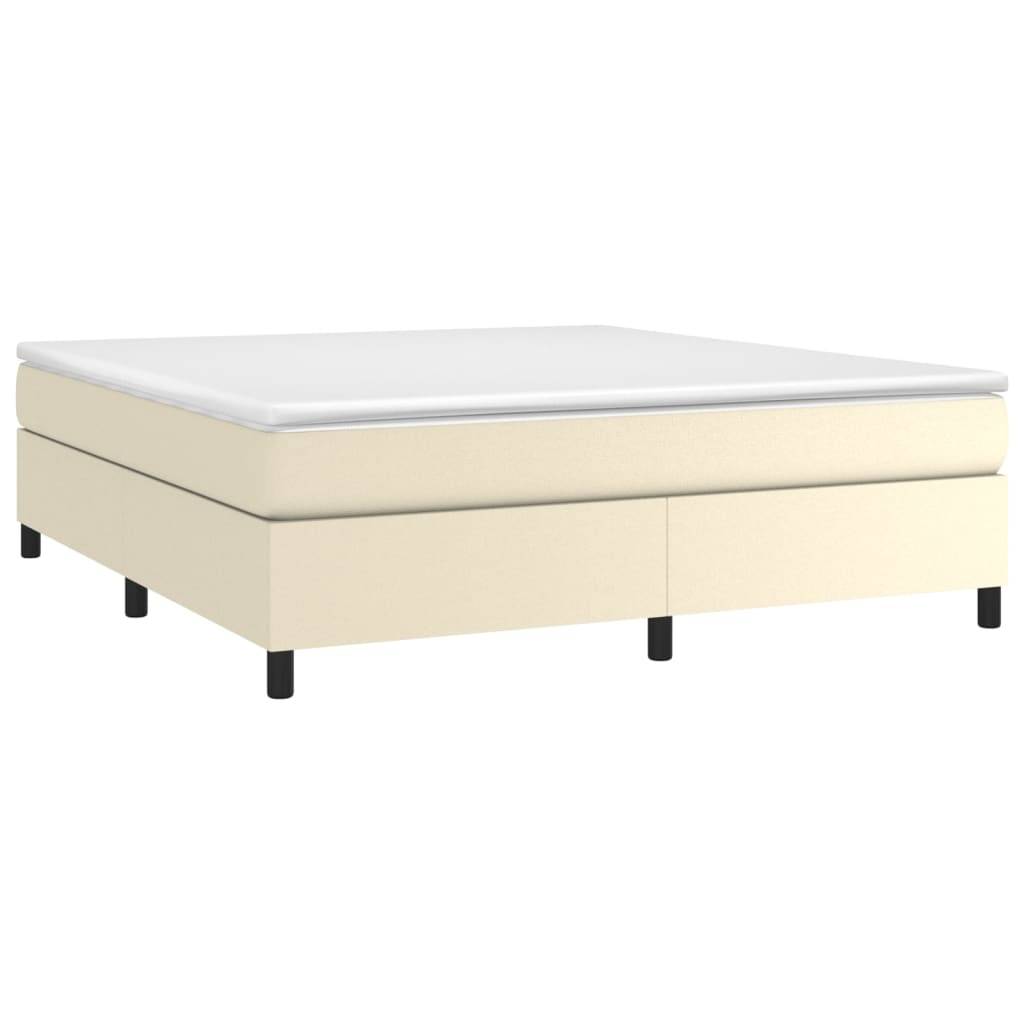 vidaXL Bettgestell Creme 180x200 cm Kunstleder