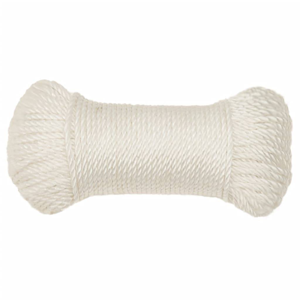 vidaXL Arbeitsseil Weiß 3 mm 25 m Polypropylen
