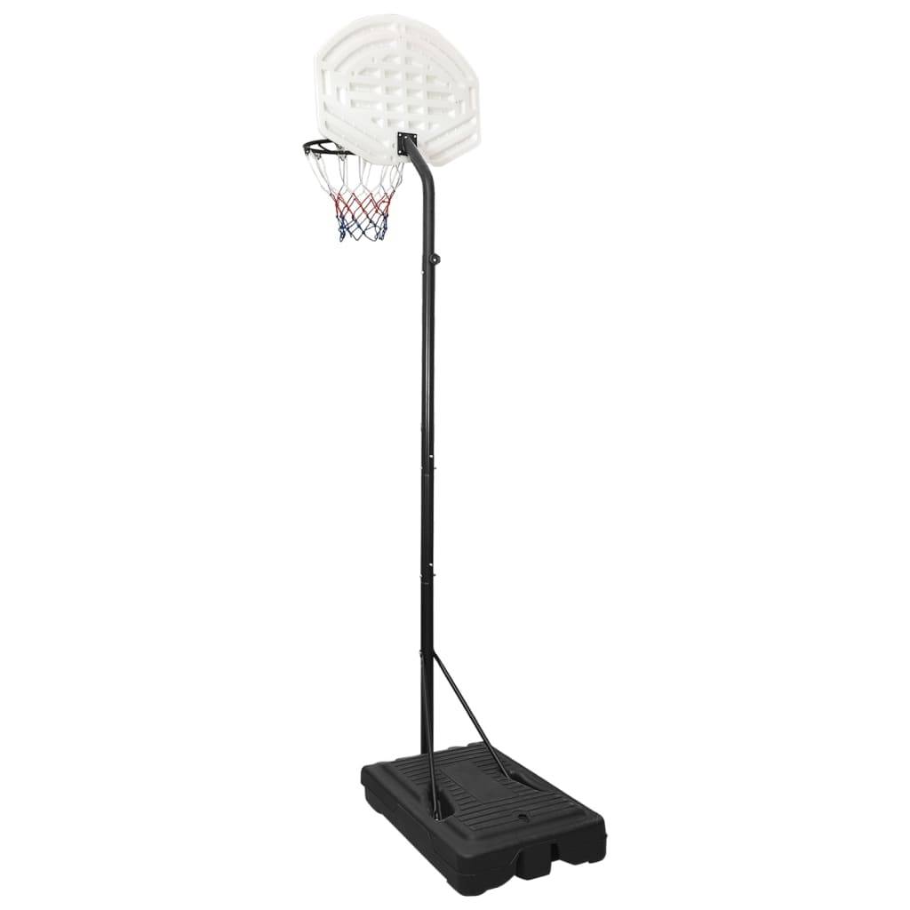 vidaXL Basketballständer Weiß 282-352 cm Polyethylen
