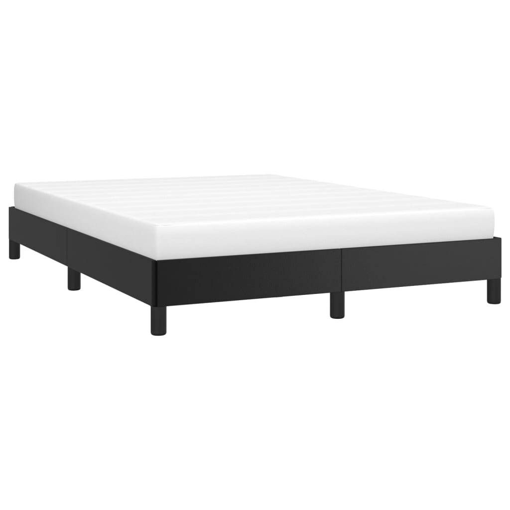vidaXL Bettgestell Schwarz 140x190 cm Kunstleder
