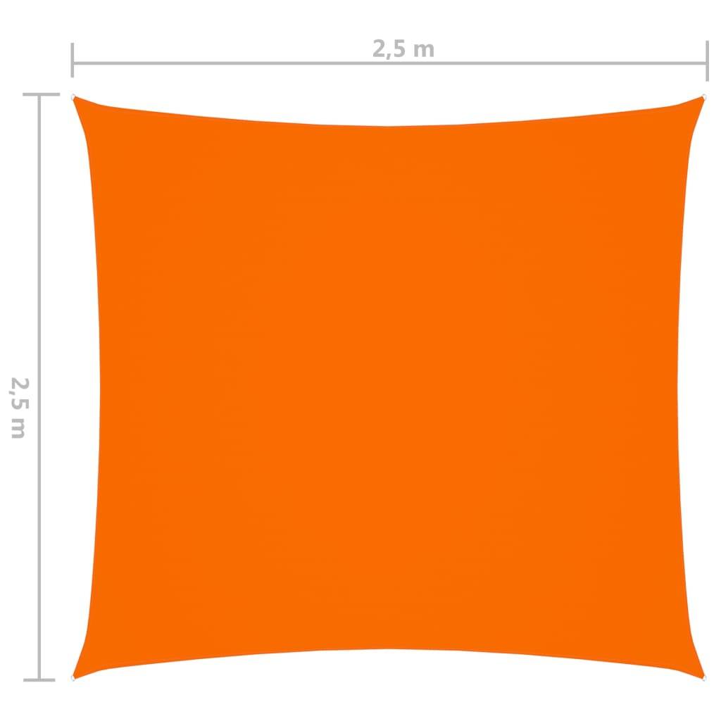vidaXL Sonnensegel Oxford-Gewebe Quadratisch 2,5x2,5 m Orange
