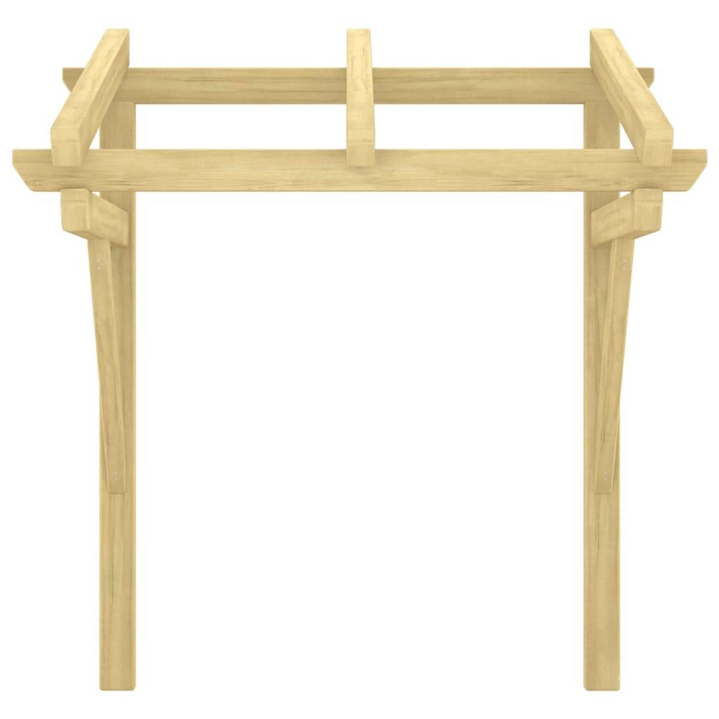 vidaXL Türvordach 100x100x80 cm Massivholz Kiefer Imprägniert