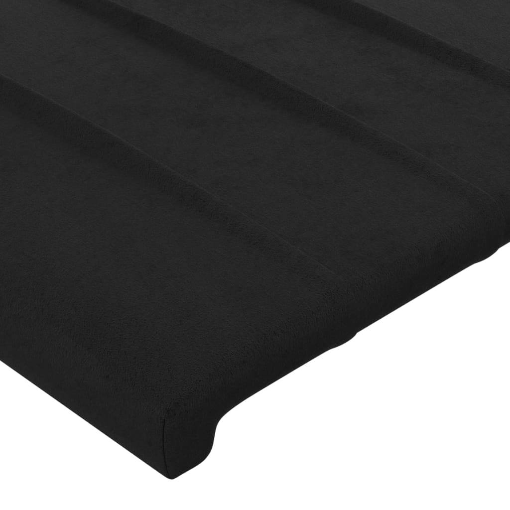 vidaXL Kopfteile 2 Stk. Schwarz 80x5x78/88 cm Samt
