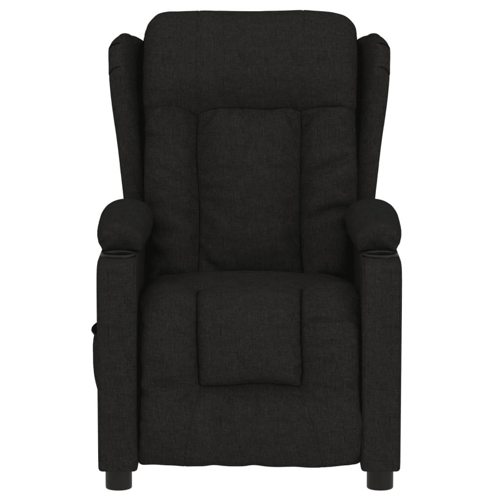vidaXL Relaxsessel Elektrisch Schwarz Stoff