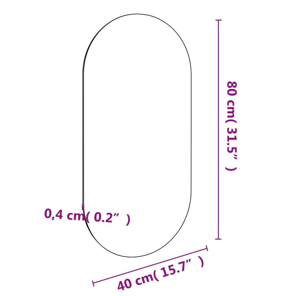 vidaXL Spiegel 80x40 cm Glas
