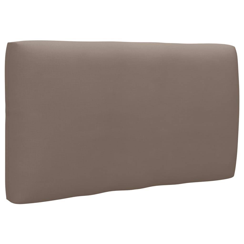 vidaXL 2-Sitzer-Palettensofa mit Kissen Grau Imprägniertes Kiefernholz