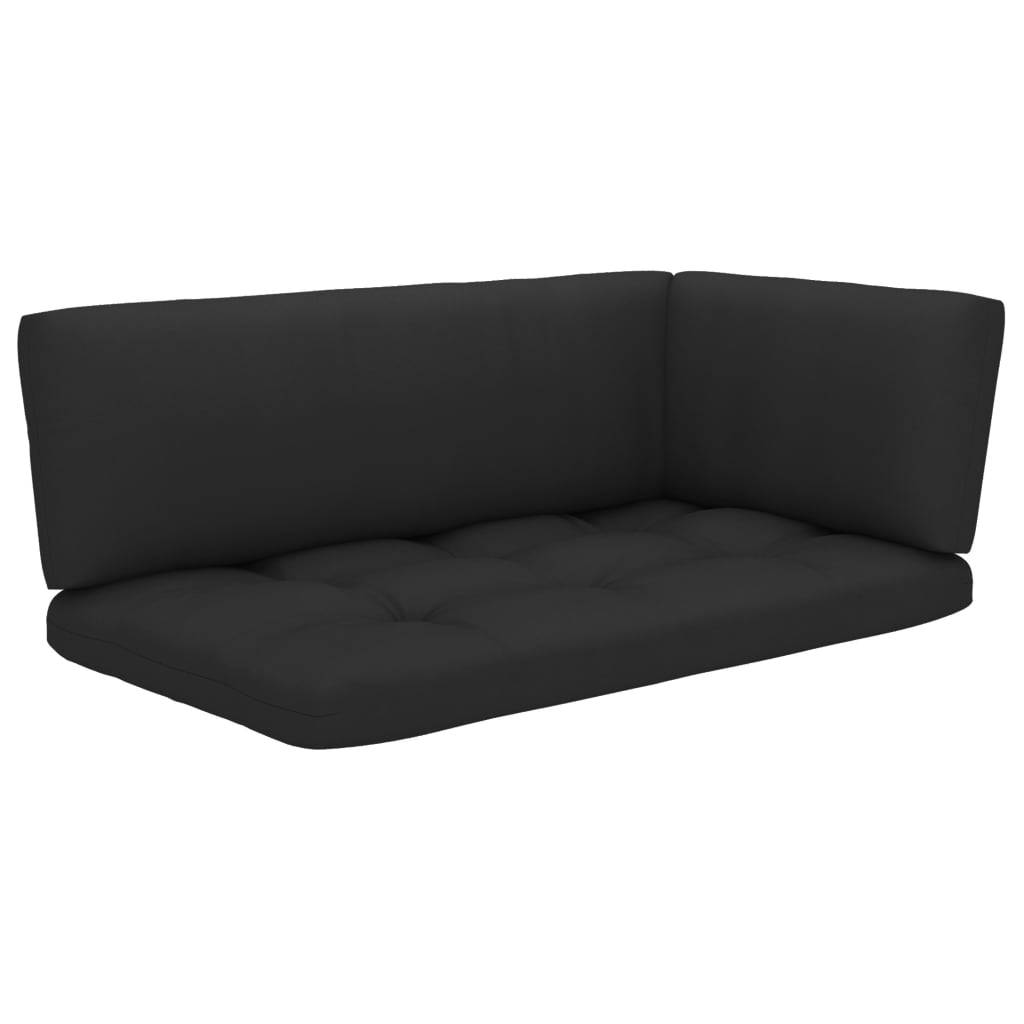 vidaXL Outdoor-Ecksofa Paletten Kiefernholz Imprägniert Weiß