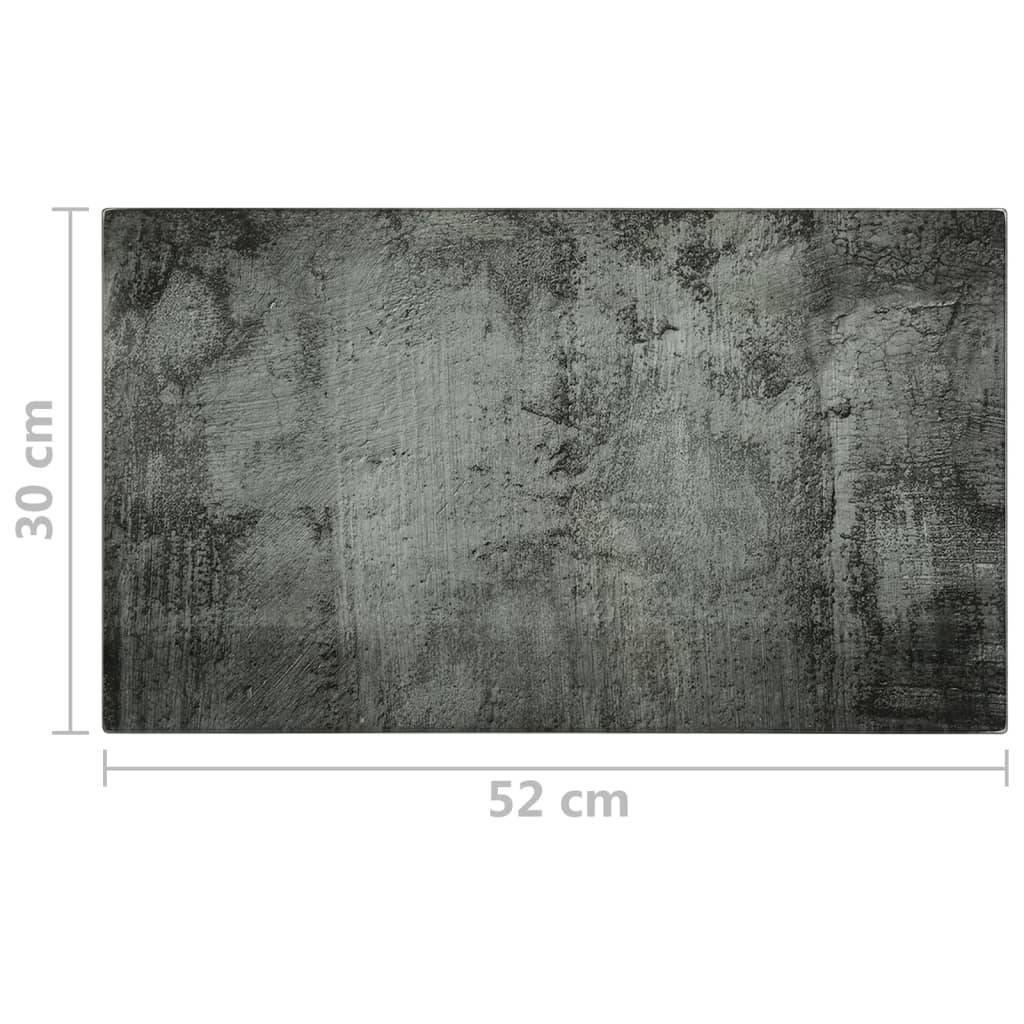 vidaXL Schneidebretter 2 Stk. in Betonoptik Hartglas