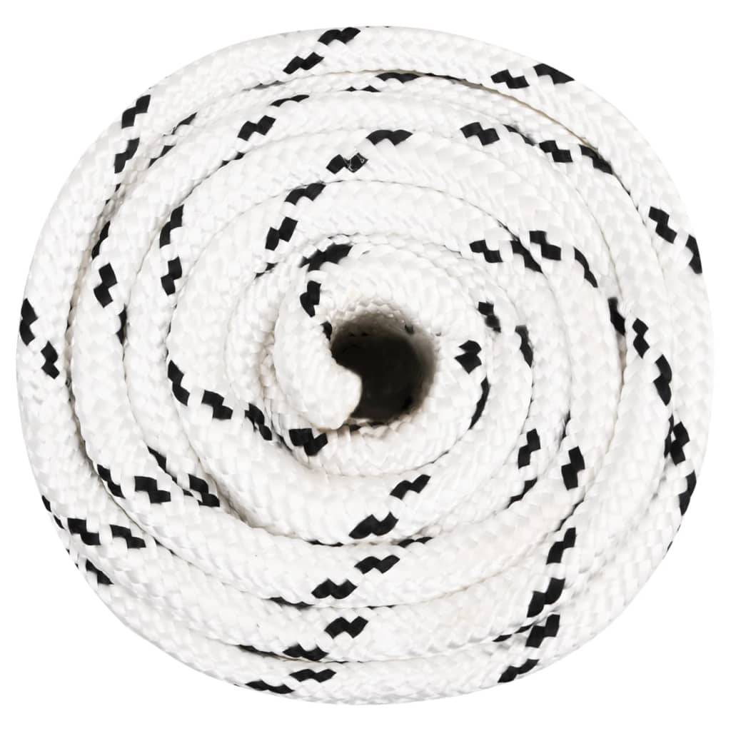 vidaXL Arbeitsseil Weiß 18 mm 50 m Polyester
