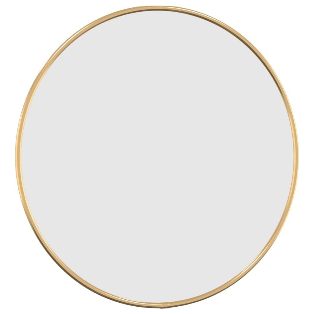 vidaXL Wandspiegel Golden Ø 40 cm Rund