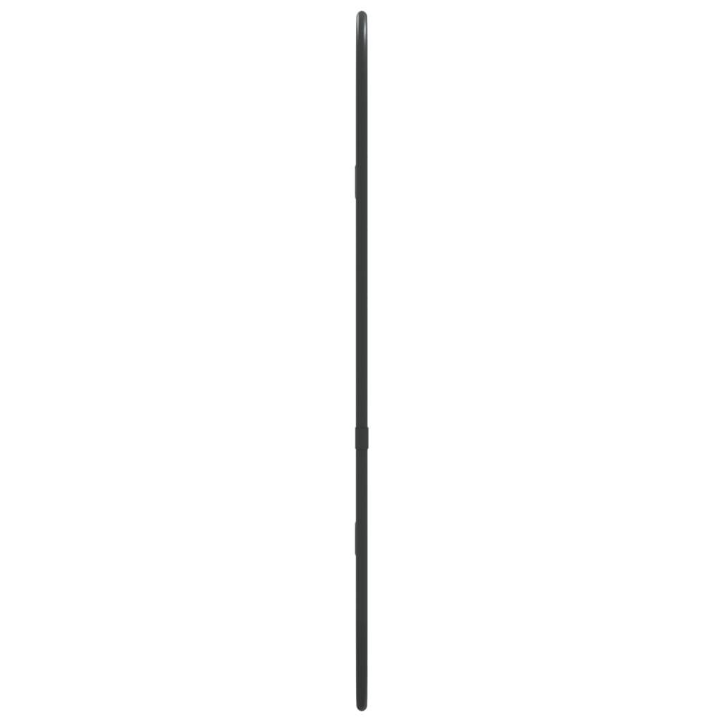 vidaXL Wandspiegel Schwarz 50x20 cm Oval
