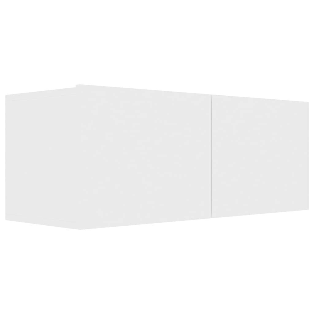 vidaXL 7-tlg. TV-Schrank-Set Weiß Holzwerkstoff