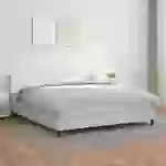 vidaXL Boxspringbett mit Matratze Weiß 160x200 cm Kunstleder vidaXL Boxspringbett mit Matratze Weiß 160x200 cm Kunstleder