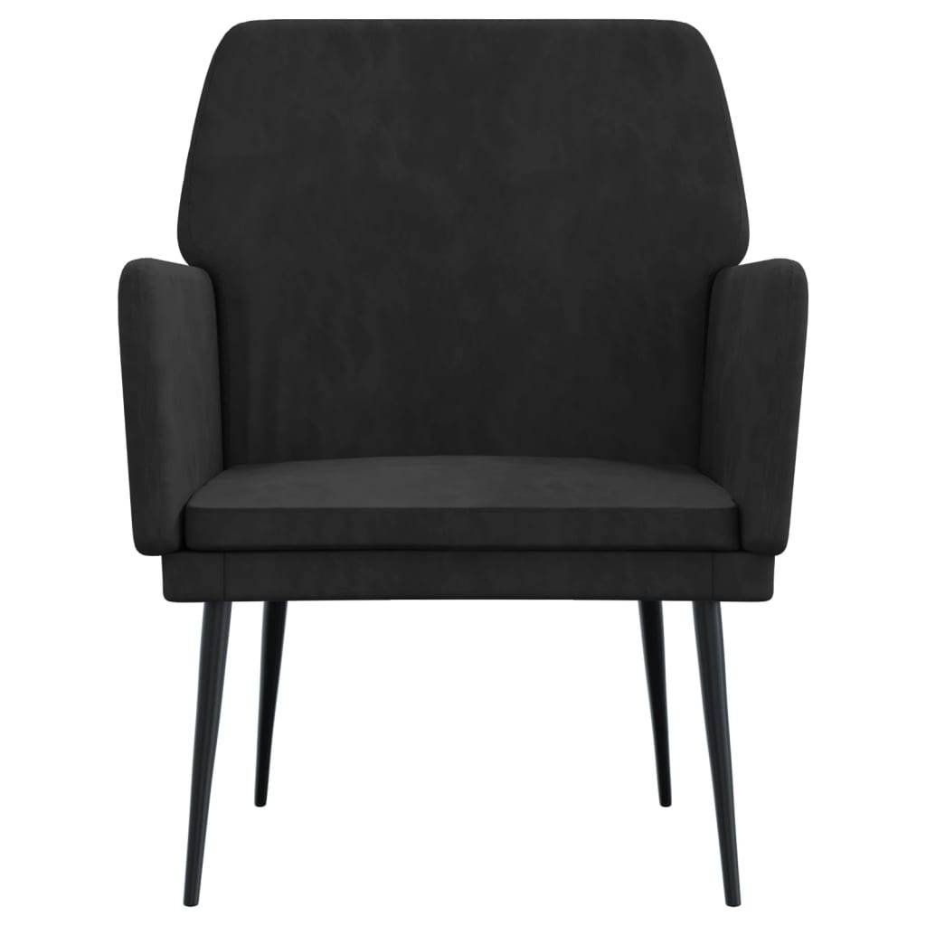 vidaXL Sessel Schwarz 62x79x79 cm Samt