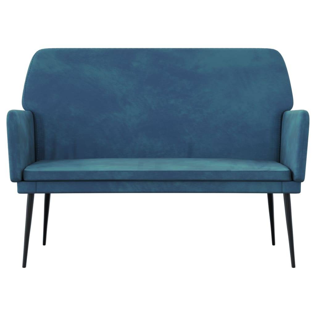 vidaXL Sitzbank Blau 108x79x79 cm Samt