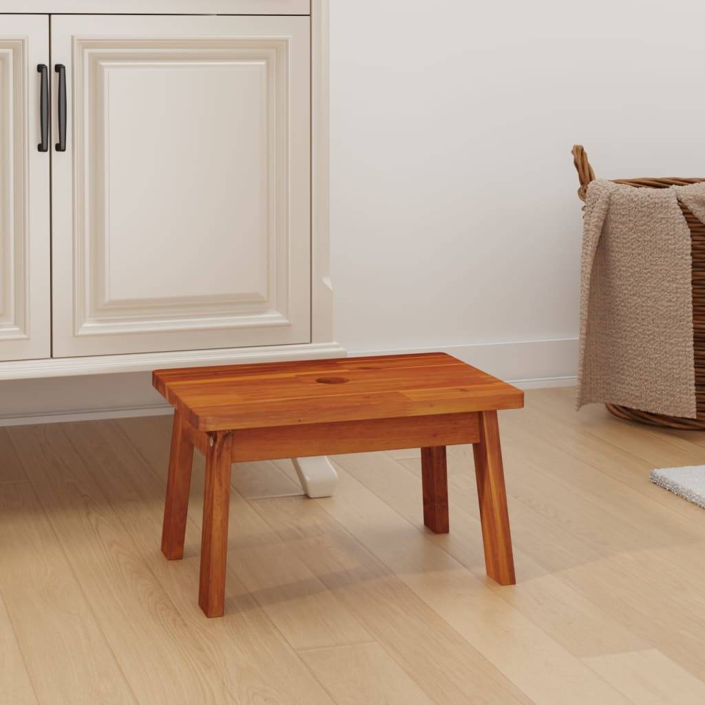 vidaXL Tritthocker 38x26x22 cm Massivholz Akazie