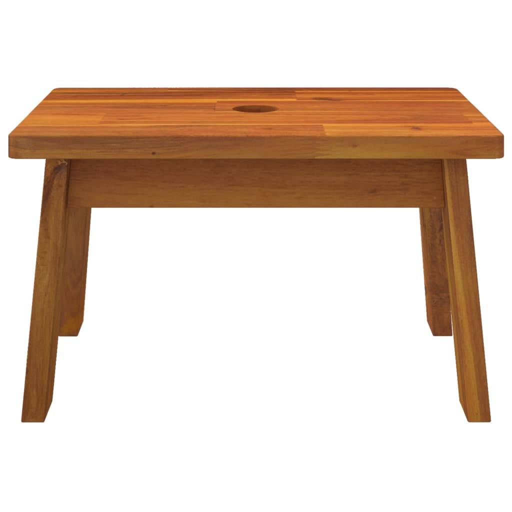 vidaXL Tritthocker 38x26x22 cm Massivholz Akazie
