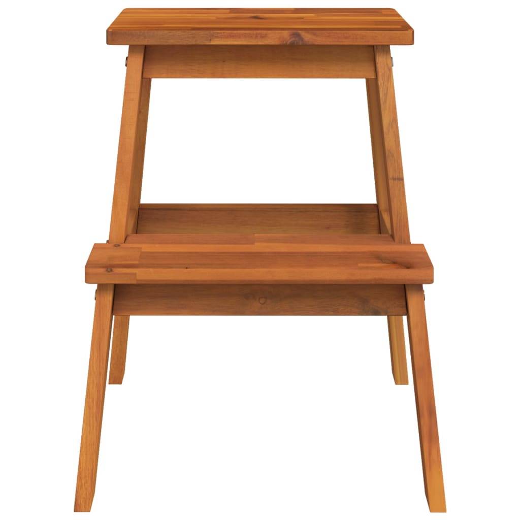 vidaXL Tritthocker mit 2 Stufen 40x38x50 cm Massivholz Akazie