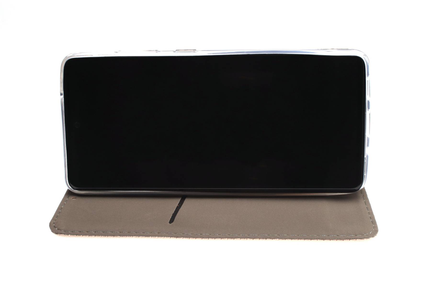 JAMCOVER Bookcover Texture Gold für Samsung Galaxy A23 5G - Schutzhülle, Handytasche im Buchformat