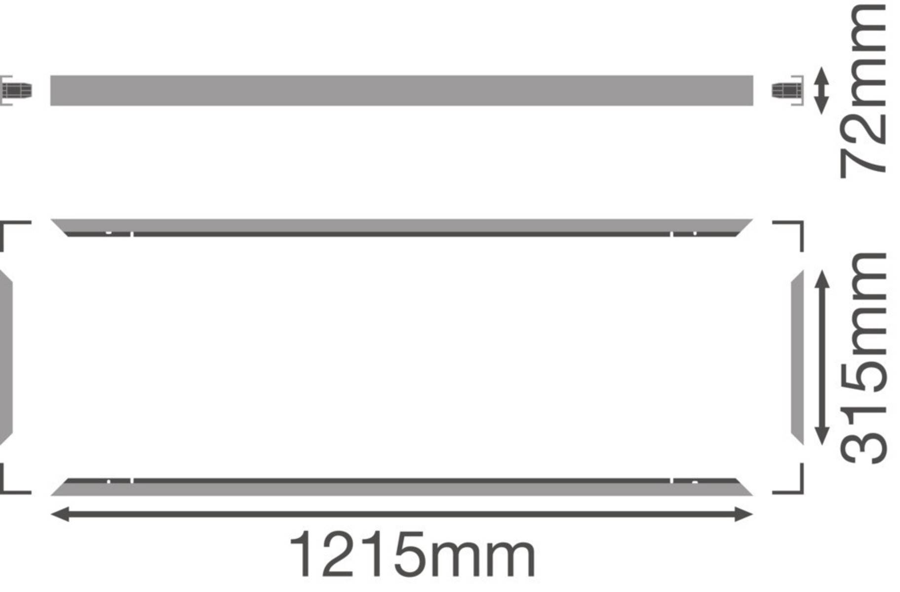 Ledvance Aufbaurahmen PANEL1200X300SFMOUN.