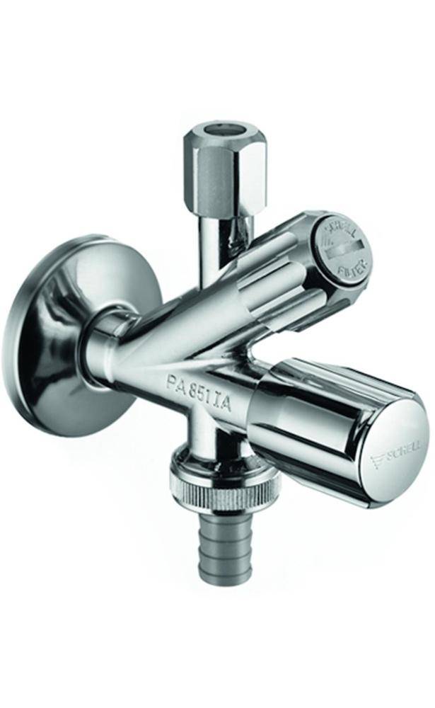 SCHELL Filter-Kombinations-Eckventil chrom 1/2Zoll