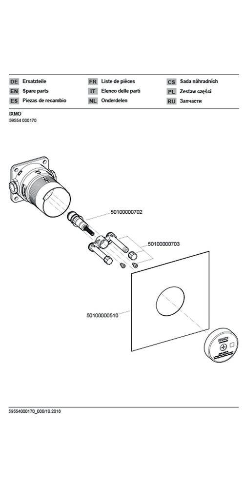KEUCO Grundkörper f IXMO_solo Thermostat-Brausemischer m S