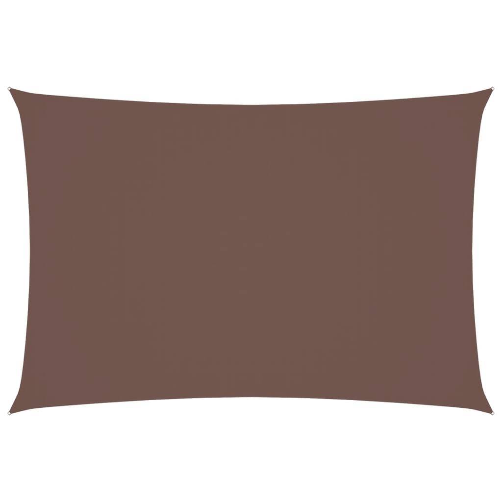 vidaXL Sonnensegel Oxford-Gewebe Rechteckig 2,5x4,5 m Braun