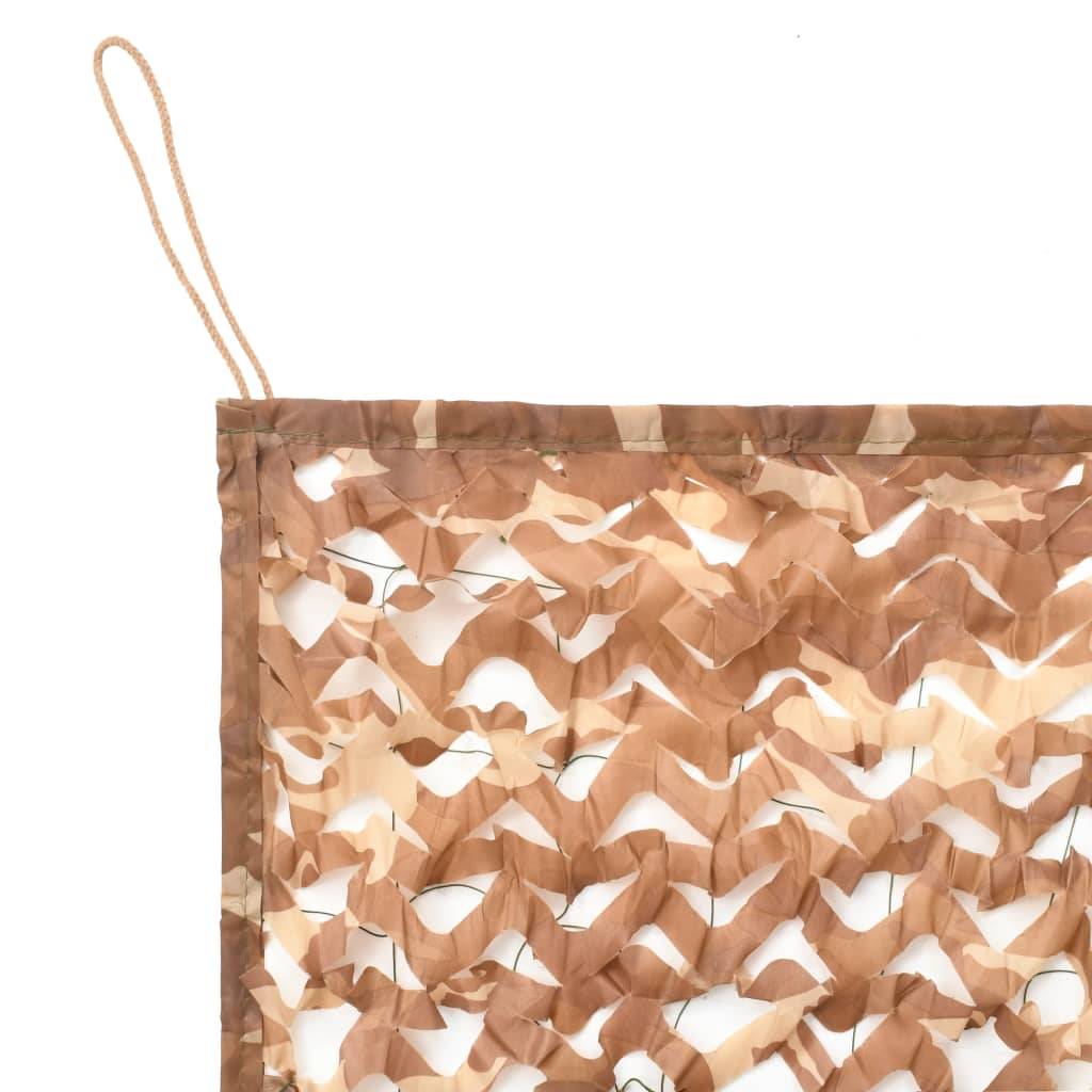 vidaXL Tarnnetz mit Aufbewahrungstasche 833x609 cm Sandfarbe
