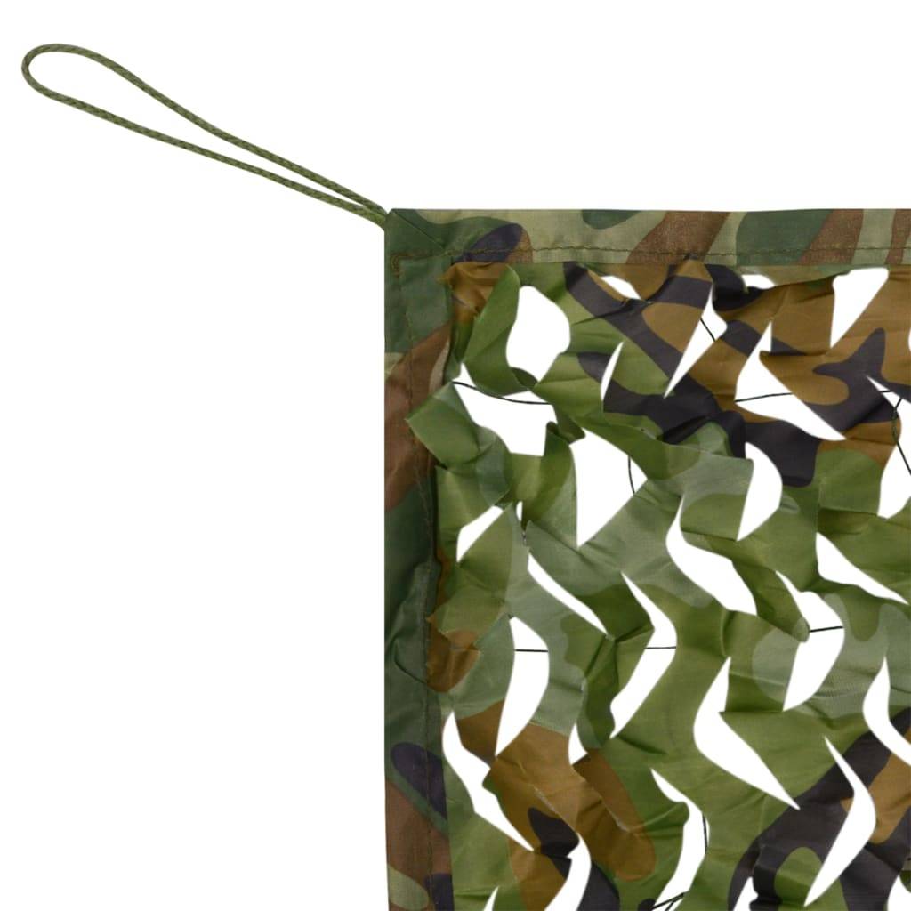 vidaXL Tarnnetz mit Aufbewahrungstasche 5x7 m Grün