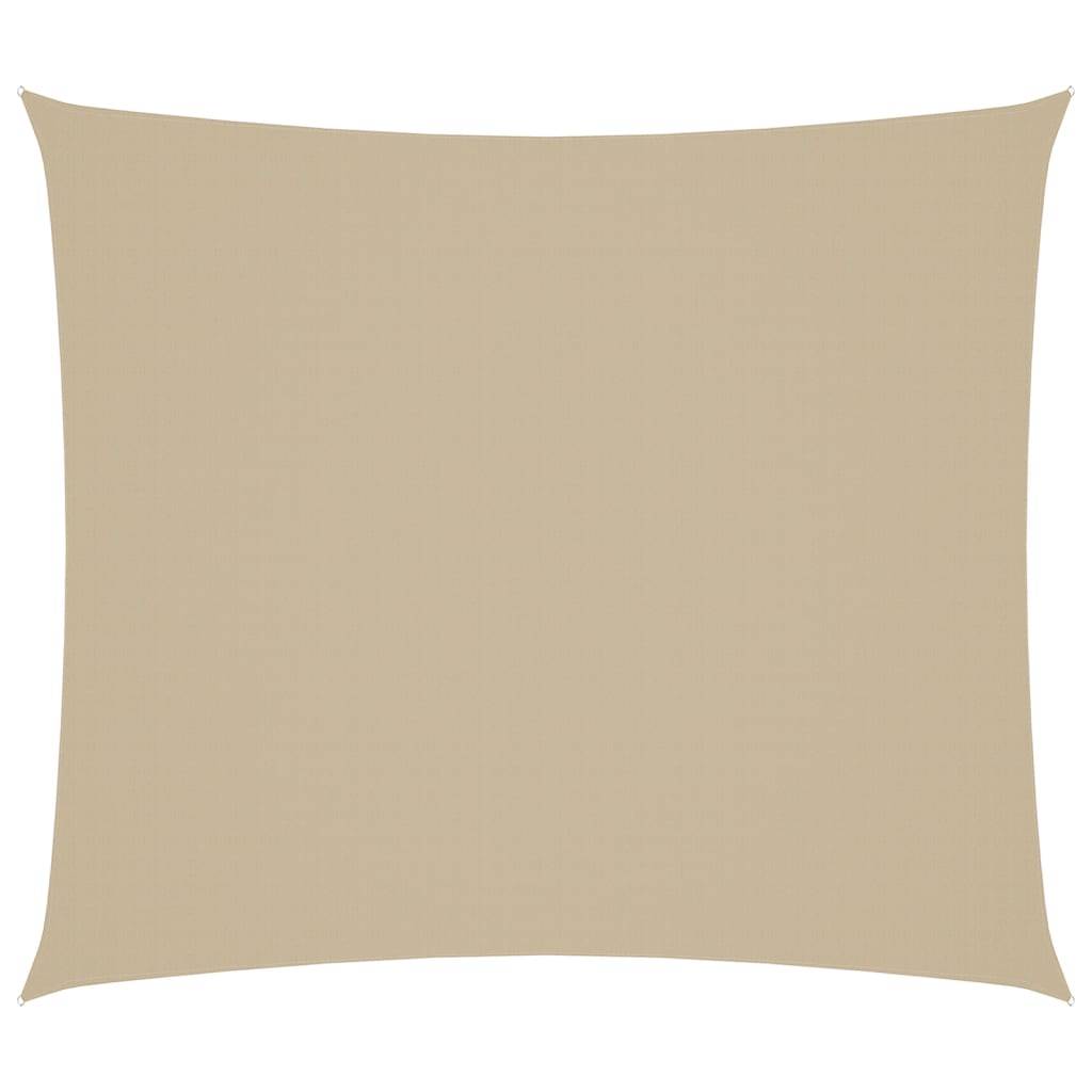 vidaXL Sonnensegel Oxford-Gewebe Rechteckig 2x2,5 m Beige