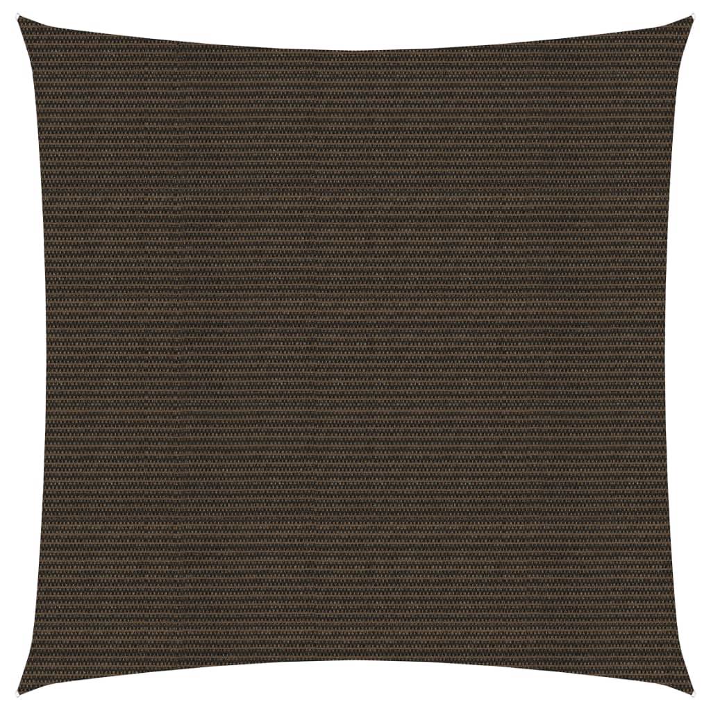 vidaXL Sonnensegel 160 g/m² Braun 6x6 m HDPE