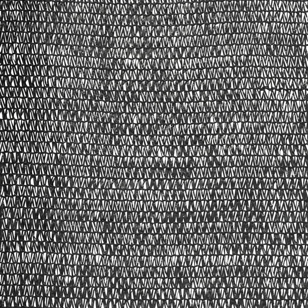 vidaXL Zaunblende Schwarz 1,2x25 m HDPE 150 g/m²