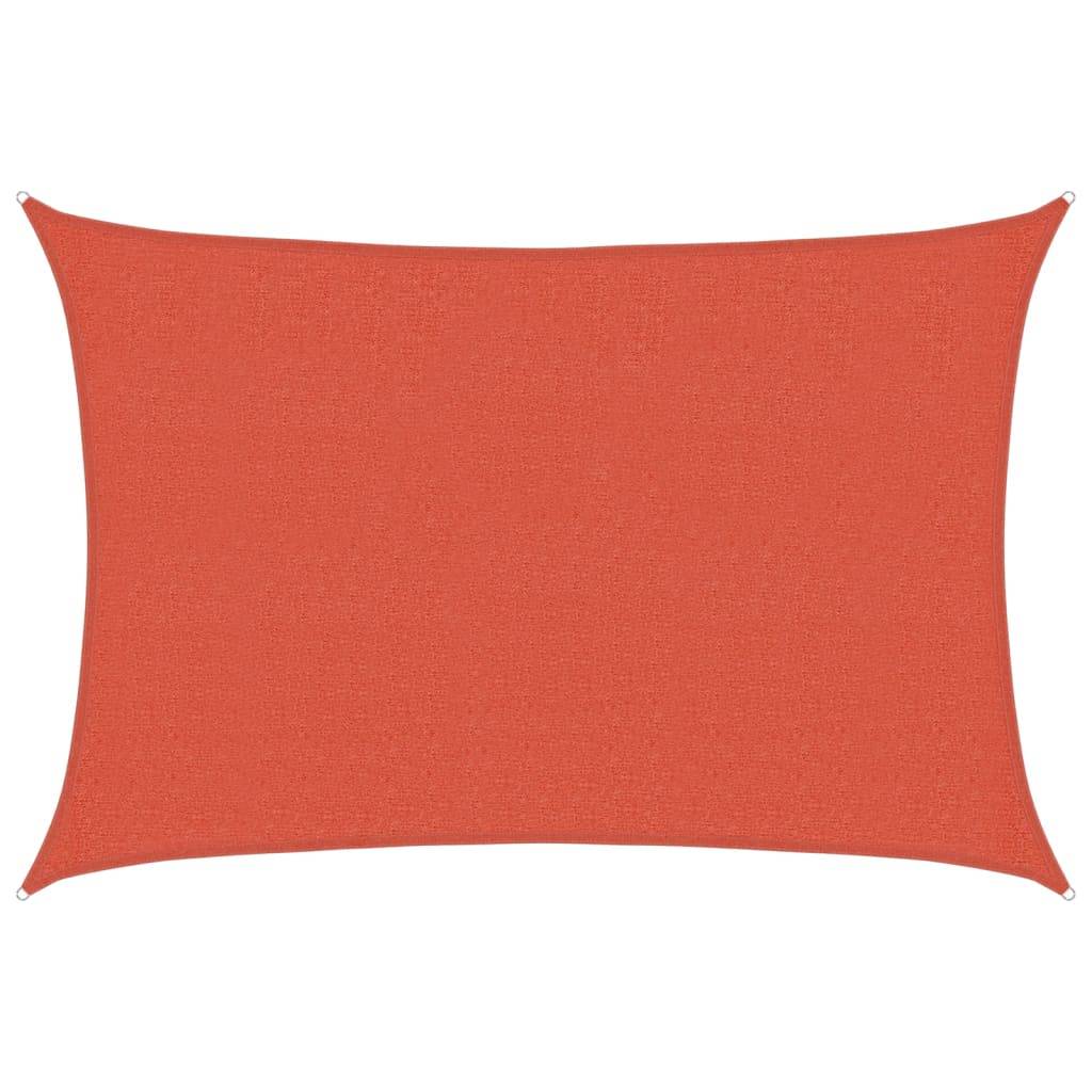 vidaXL Sonnensegel 160 g/m² Terracotta-Rot 2,5x4 m HDPE