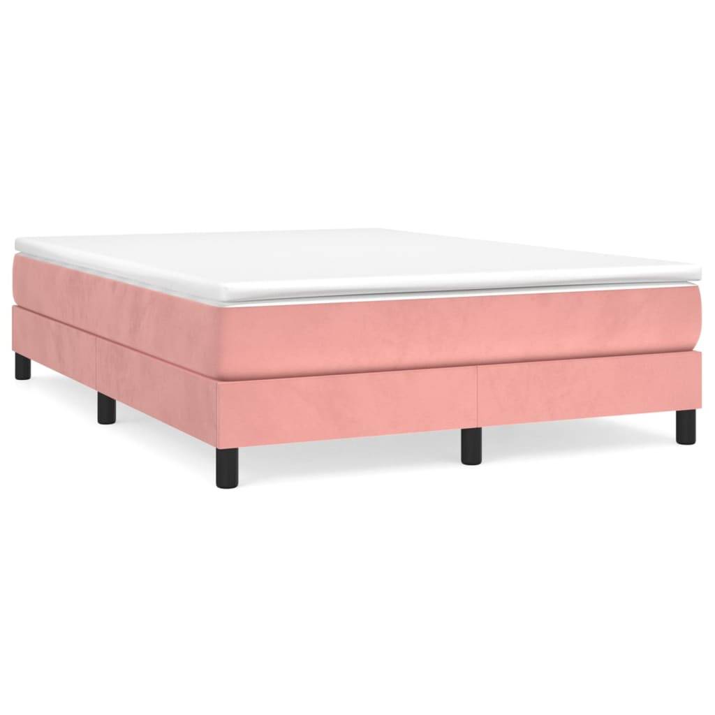 vidaXL Bettgestell Rosa 140x200 cm Samt