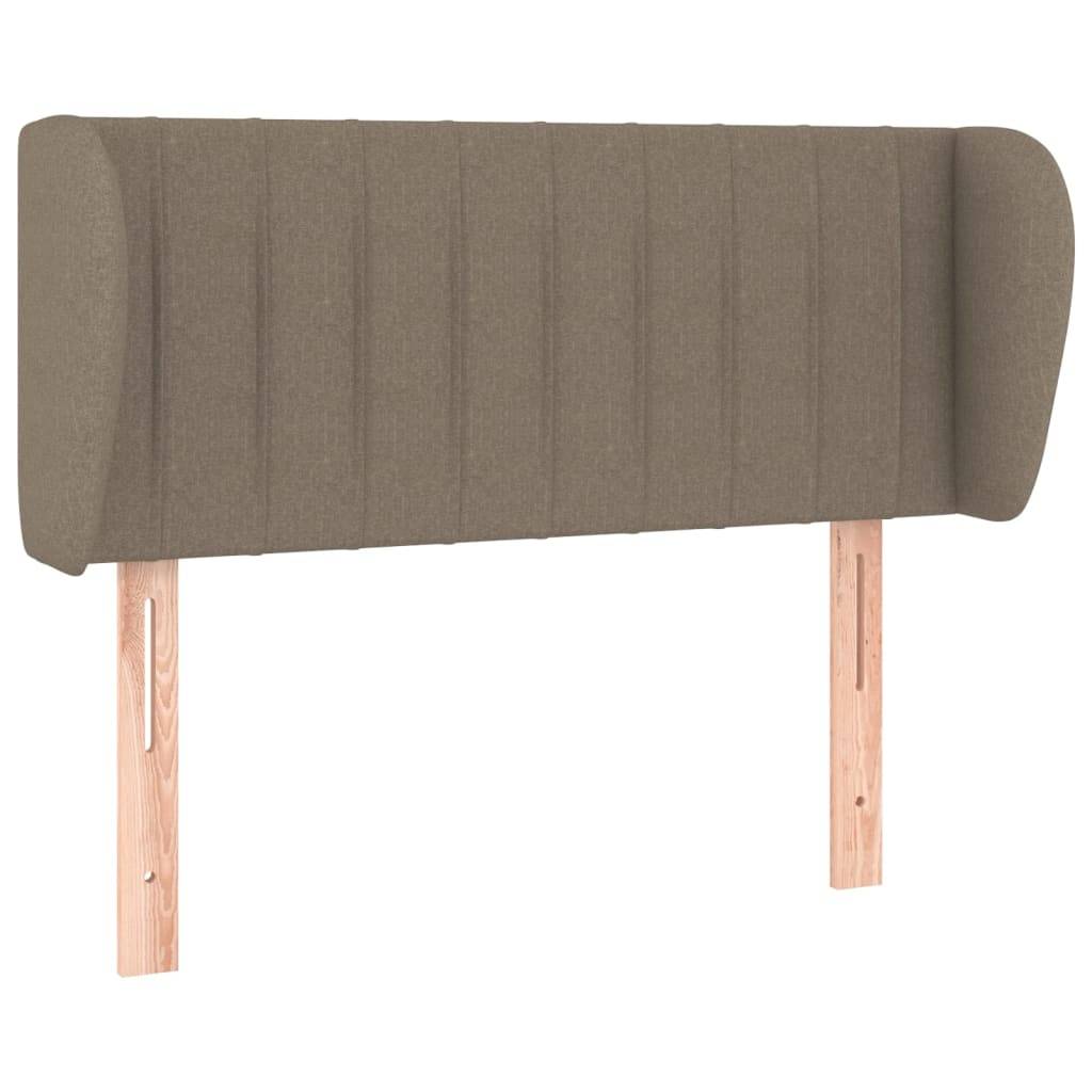 vidaXL Kopfteil mit Ohren Taupe 83x23x78/88 cm Stoff