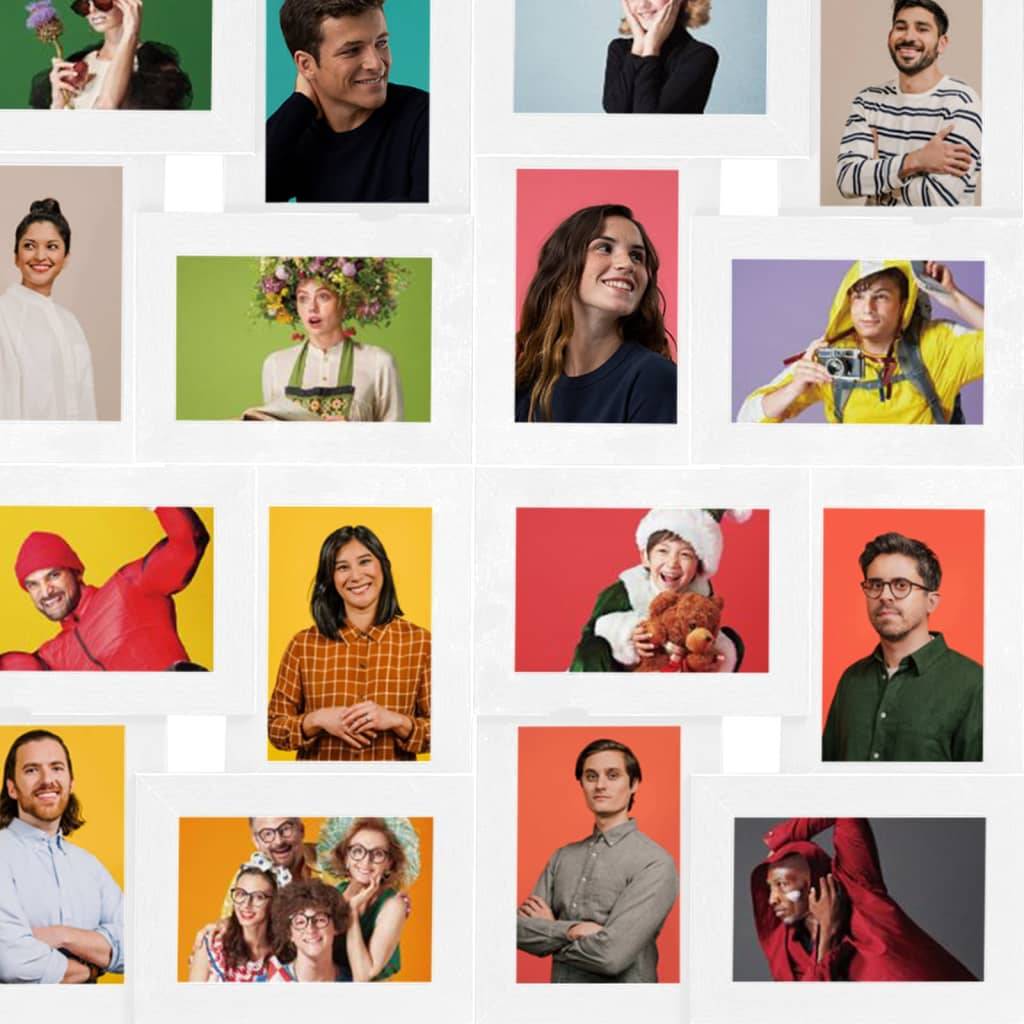 vidaXL Collage Bilderrahmen für 24x(10x15 cm) Fotos Weiß MDF