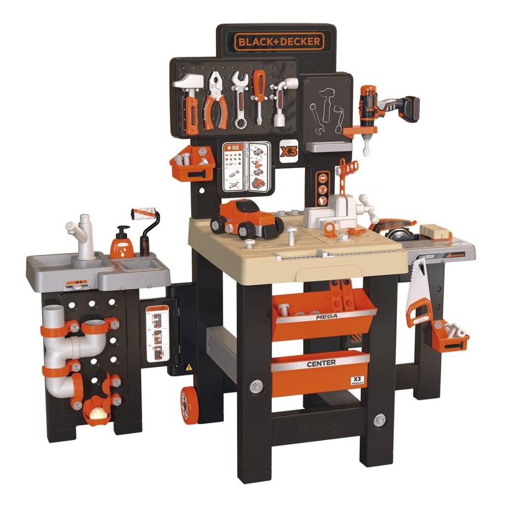 Smoby Kinderwerkbank Mega BLACK+DECKER